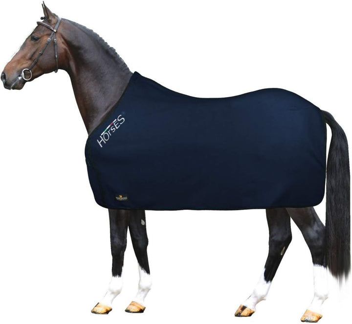 Horses, Fleece Pferdedecke, Basismodell, weich und bequem, ideal für Transport und Feierabend, Gröss