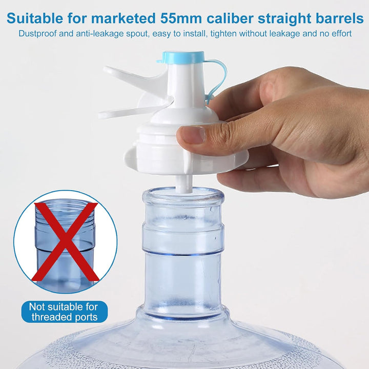 1 Stück Wasserflaschenregal, 3-5 Gallonen Wasserkrug Ständer und 1 Dispenser Ventile, Rutschfestes T