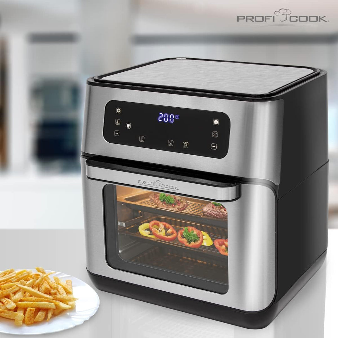 ProfiCook PC-FR 1200 H Heissluft-Fritteuse, 9 Automatikprogramme inkl. variabler Zeit und Temperatur