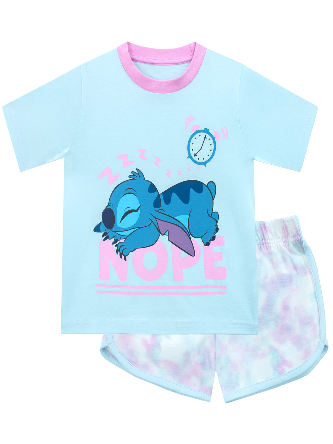 Disney Stitch Schlafanzug | Lilo Und Stitch Pyjama Mädchen | Tie-Dye Schlafanzüge Für Mädchen, 116