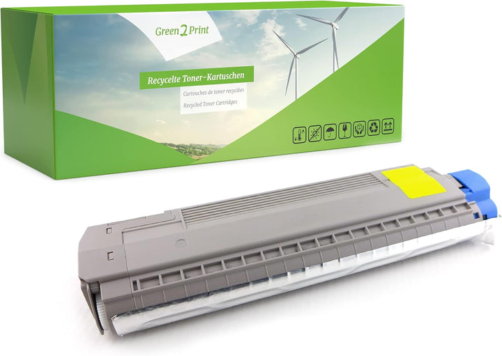 Green2Print Toner gelb 10000 Seiten ersetzt Oki 44059253 passend für Oki MC861+, MC861CDTN, MC861CDX