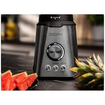 ZEEGMA Grand Vitamine Multifunktions-Standmixer 1600 W, Standmixer mit 1,7 l Glasbehälter, drei Auto