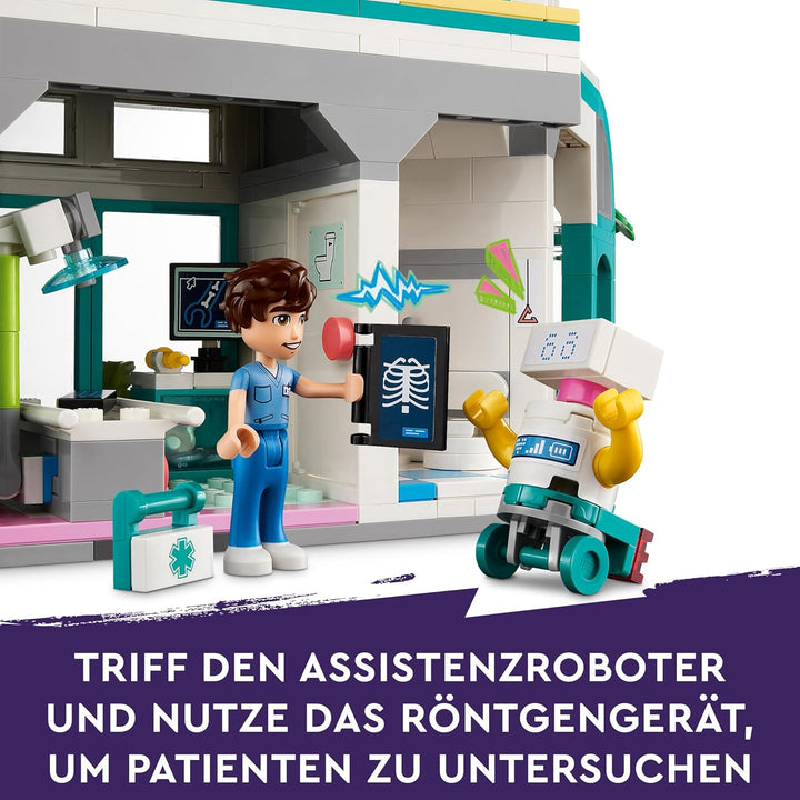 Lego Friends Heartlake City Krankenhaus, Set mit Spielzeug-Hubschrauber und Figuren inkl. Autumn und