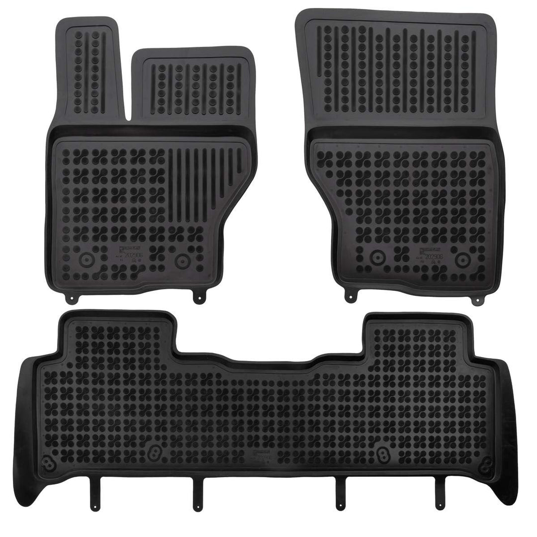 AZUGA Hohe Gummi Fussmatten mit Rand passend für Land Rover Discovery V ab 4/2017/Range Rover Sport