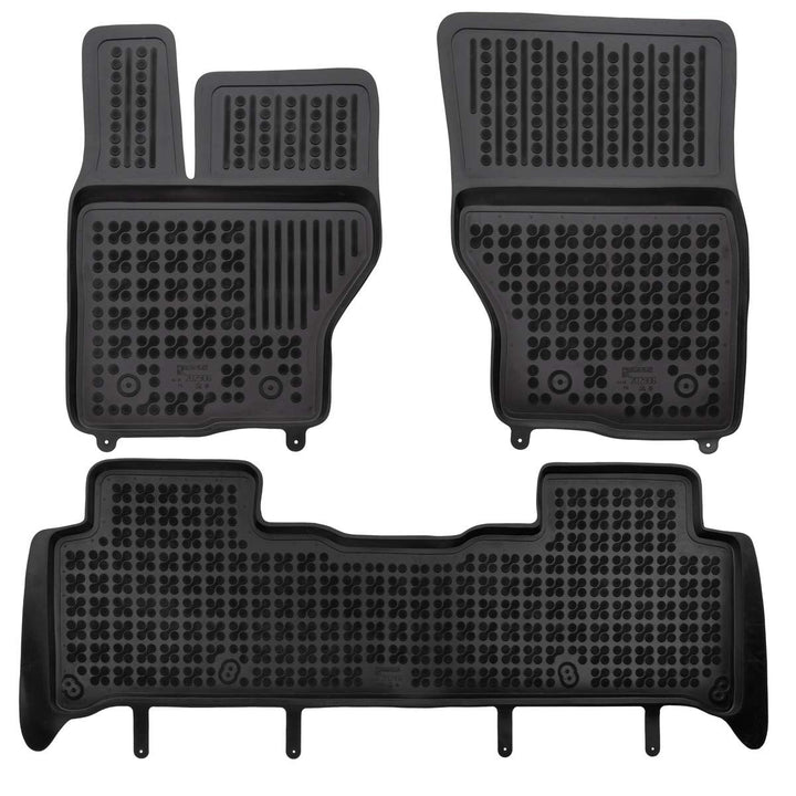 AZUGA Hohe Gummi Fussmatten mit Rand passend für Land Rover Discovery V ab 4/2017/Range Rover Sport