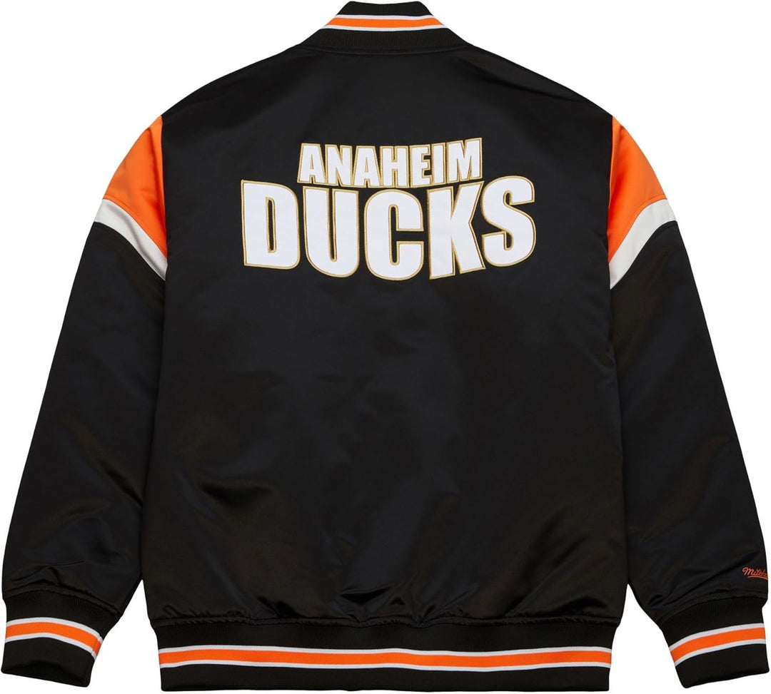 Mitchell & Ness NHL Heavyweight Satin Jacket - NHL XXL #1-ducks-black#32457, XXL #1-ducks-black#3245