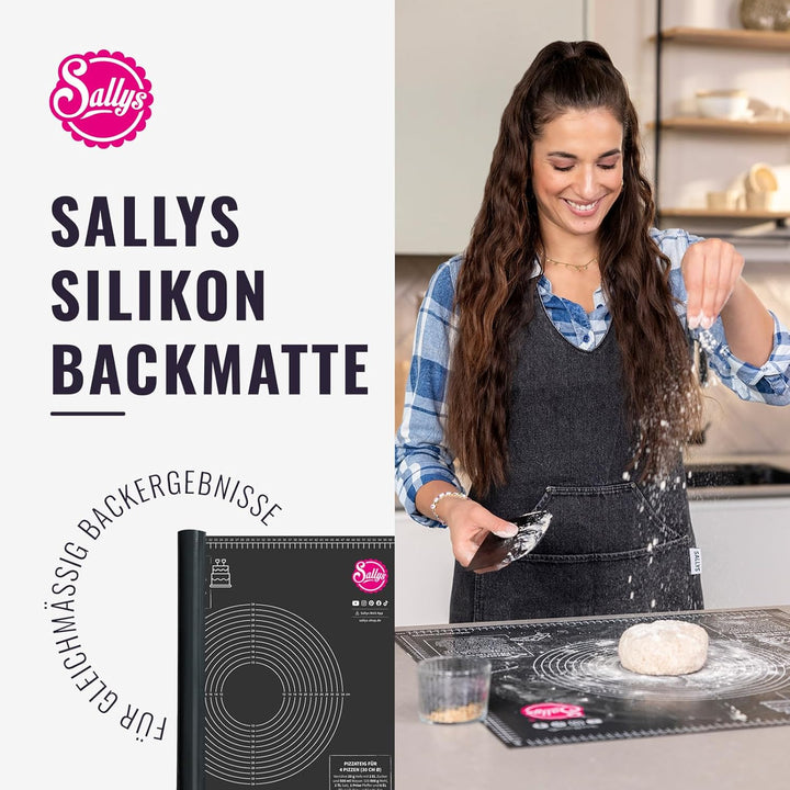 Sallys Silikon Backmatte/Gewebematte - Silikon - verschiede Grössen (60x60) BPA frei- einfach, umwel