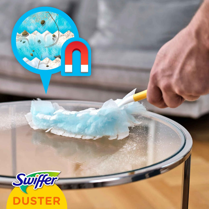 Swiffer Duster Staubwedel Nachfüllpack mit Febreze-Duft, 54 Stück (6 x 9), fängt Staub wie EIN Magne