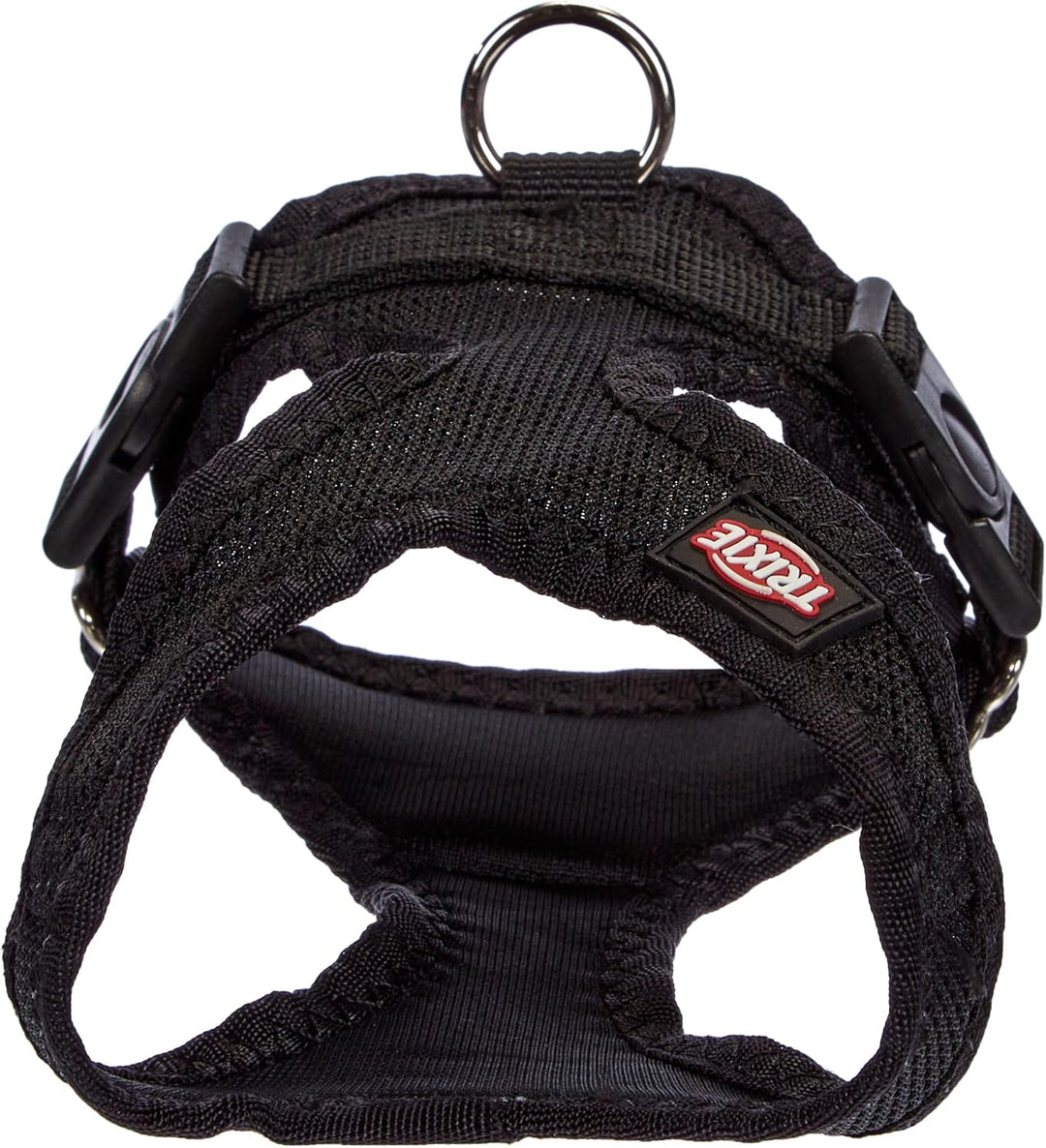 TRIXIE Comfort Soft Touren-Geschirr Grösse XXS–XS: Brustumfang 25–35 cm/15 mm in schwarz - gepolster