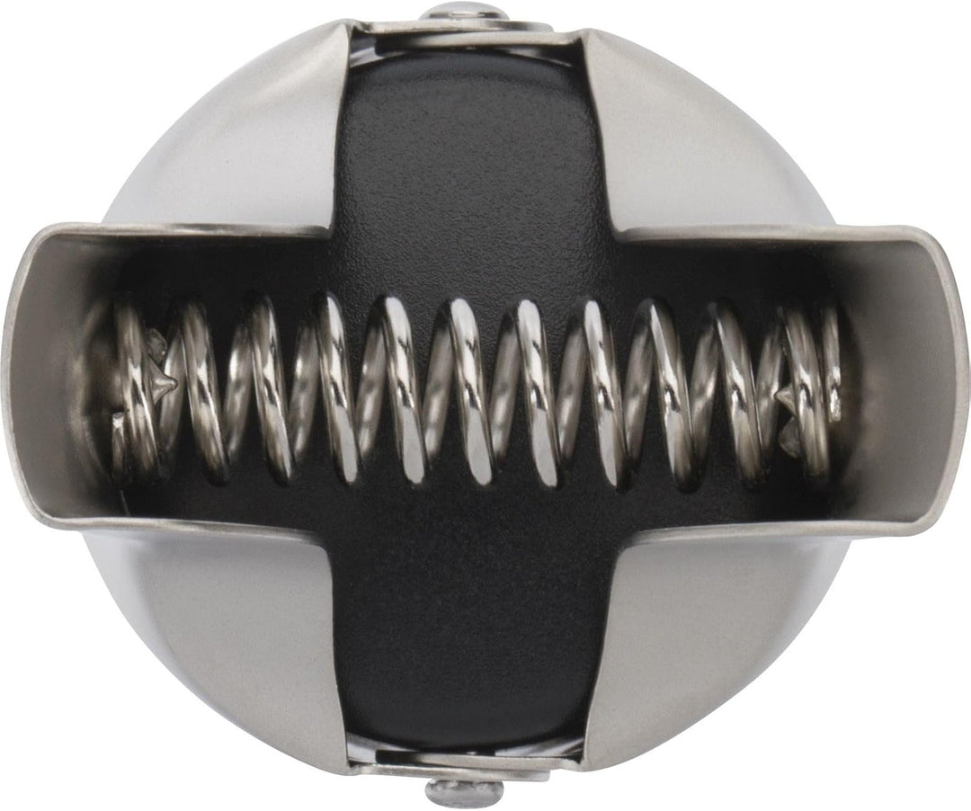 Westmark Sektflaschenverschliesser, Monopol Edition, Stahl/Kunststoff, Tappa, Silber edelmattiert, 6