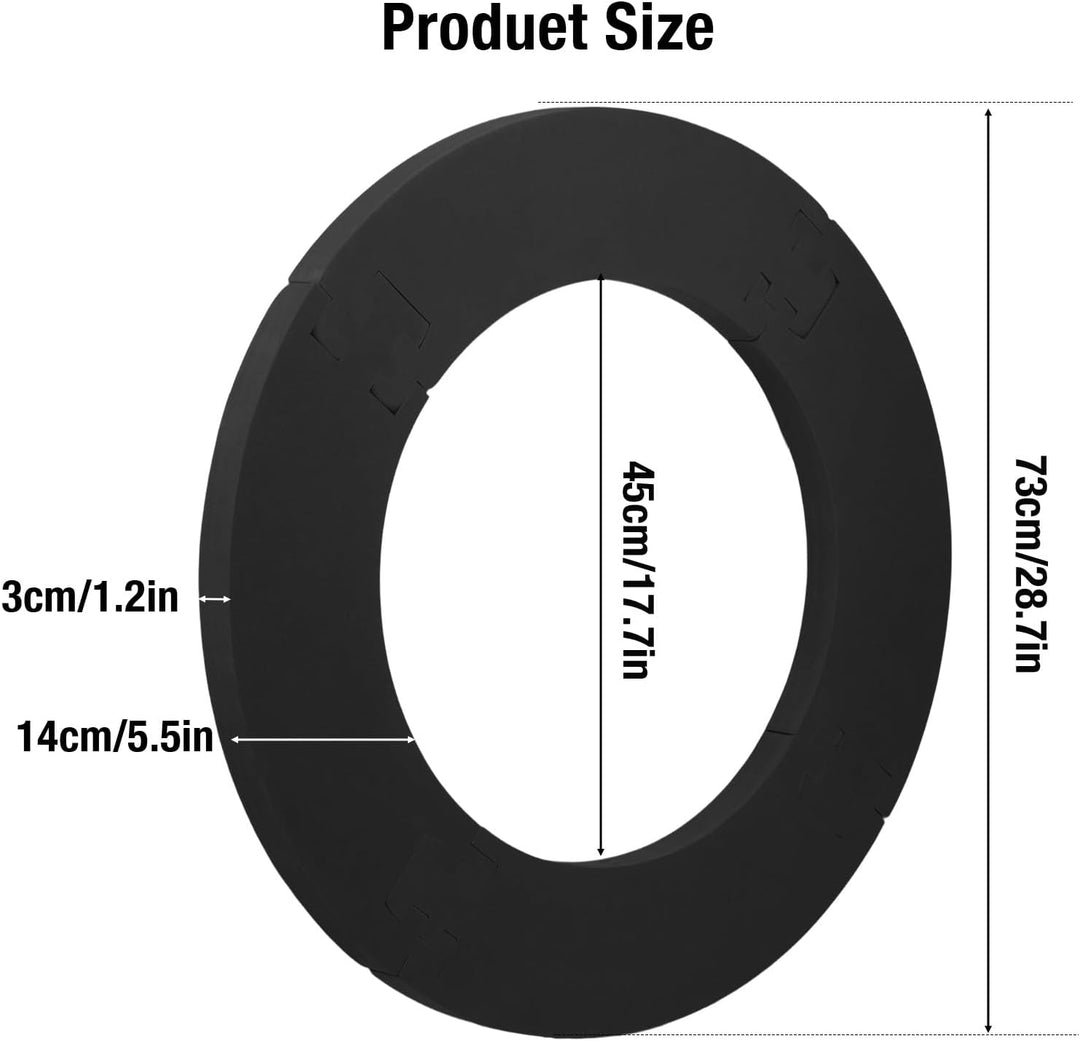 Trintion Dart Board Surround Ring, Durable PU Dartboard Surround, Dart Backboard Ring Compatible wit