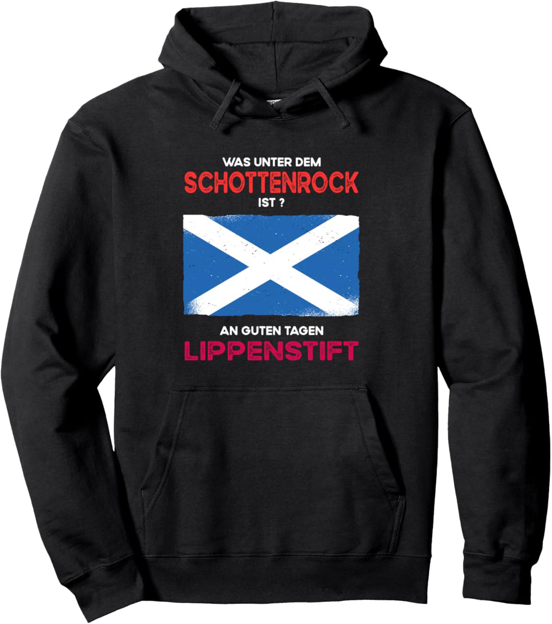 Lustiges Schotten Kostüm Männer Kilt Schottenrock Herren Pullover Hoodie