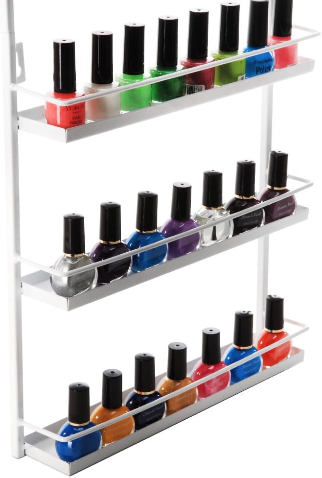 5-Tier Nagellack Regal Metall Kosmetik Aufbewahrung Nagellackregal Wandregal für Tonie Ätherisches Ö