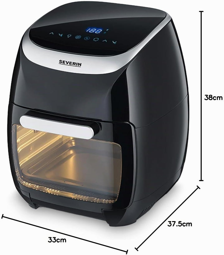 SEVERIN Multi Heissluftfritteuse mit 11 Liter Fassungsvermögen, Heissluft Fryer mit umfangreichem Zu