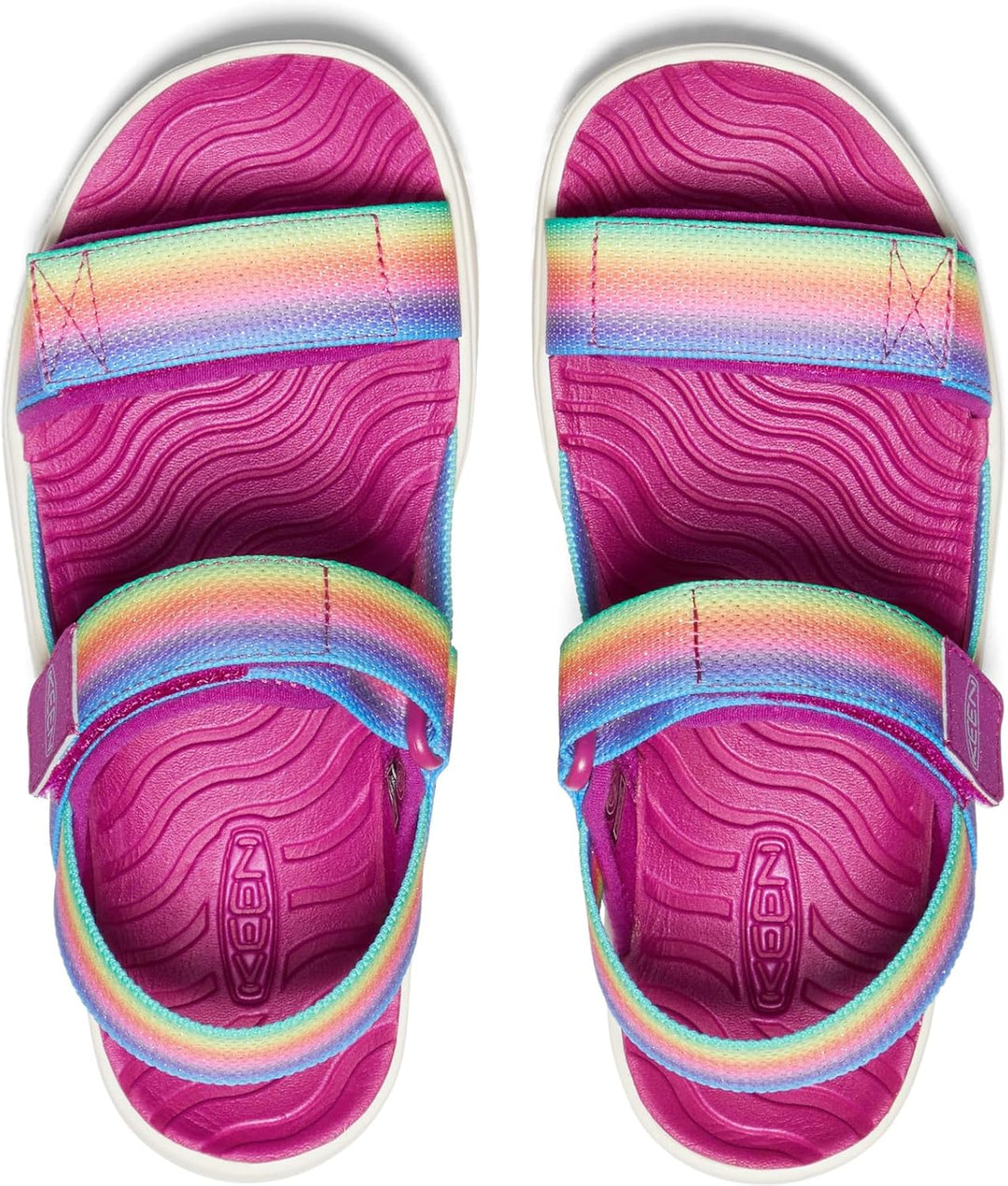 KEEN Unisex Kinder Elle Backstrap Slingback Sandalen 37 EU Rainbow Festival Fuchsia, 37 EU Rainbow F