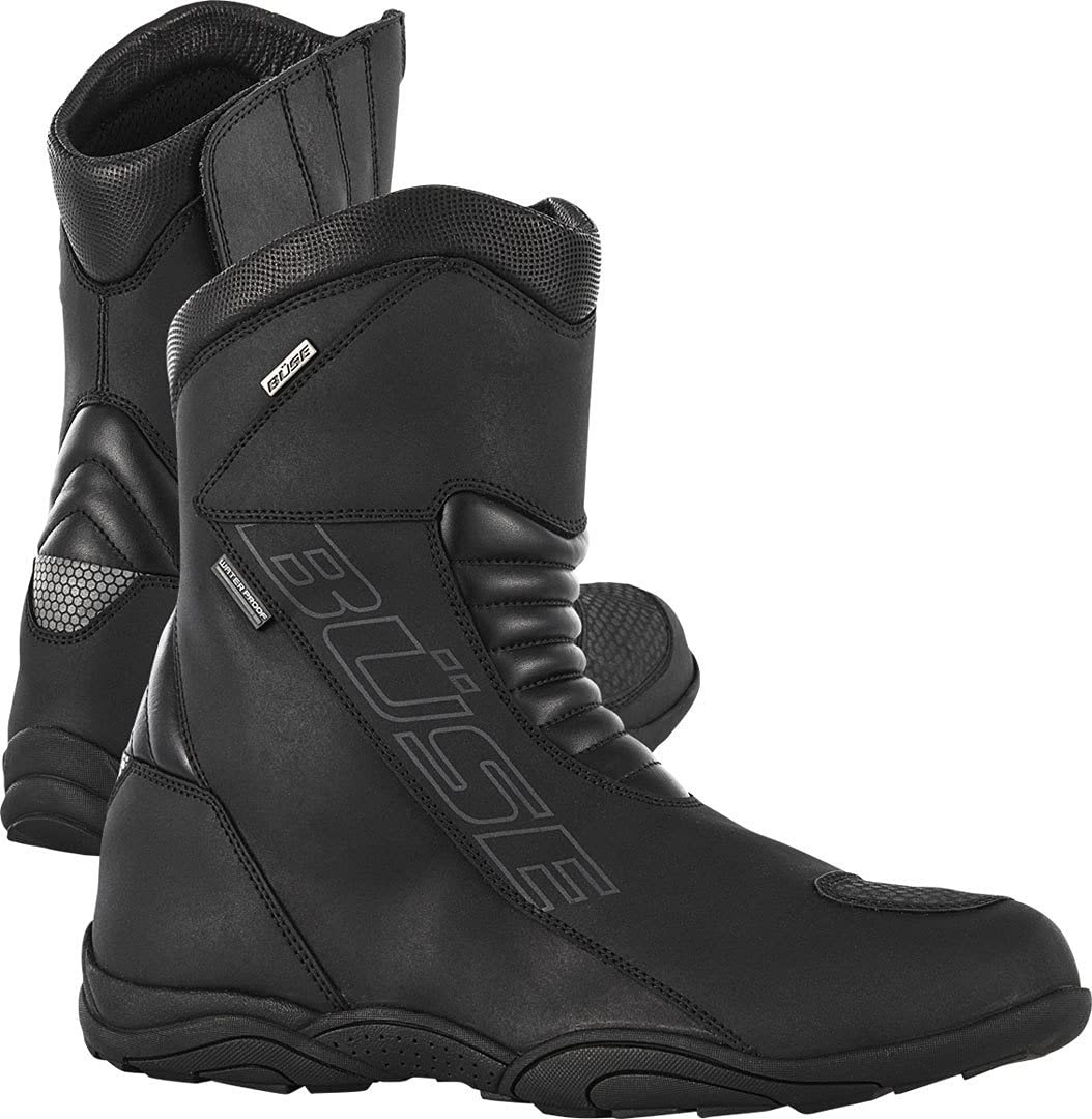 Büse B120 Toursport Motorradstiefel, schwarz, 39 Schwarz 39 EU, Schwarz 39 EU