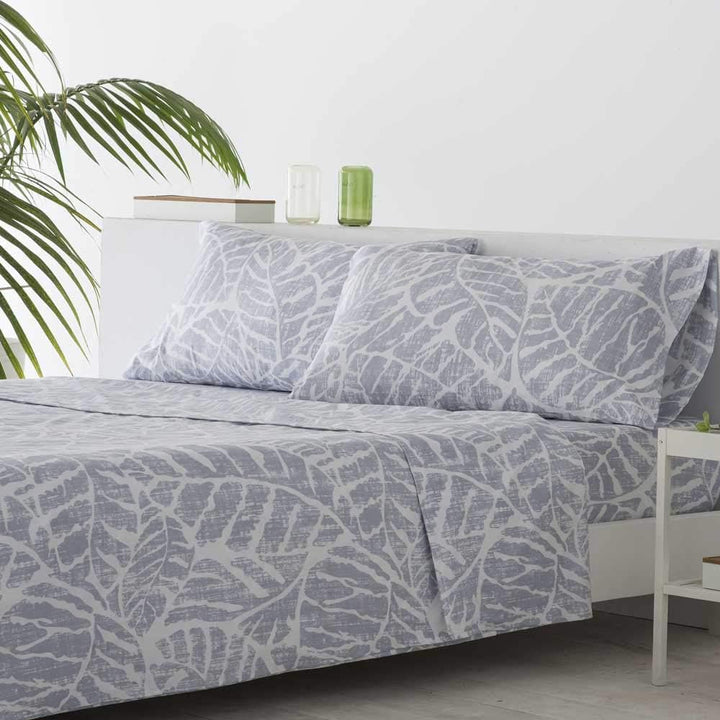 Cotton Artean Bettwäsche-Set, 200 x 190/200 cm Hypoallergen. Cama 200 X 200 Grau, Cama 200 X 200 Gra