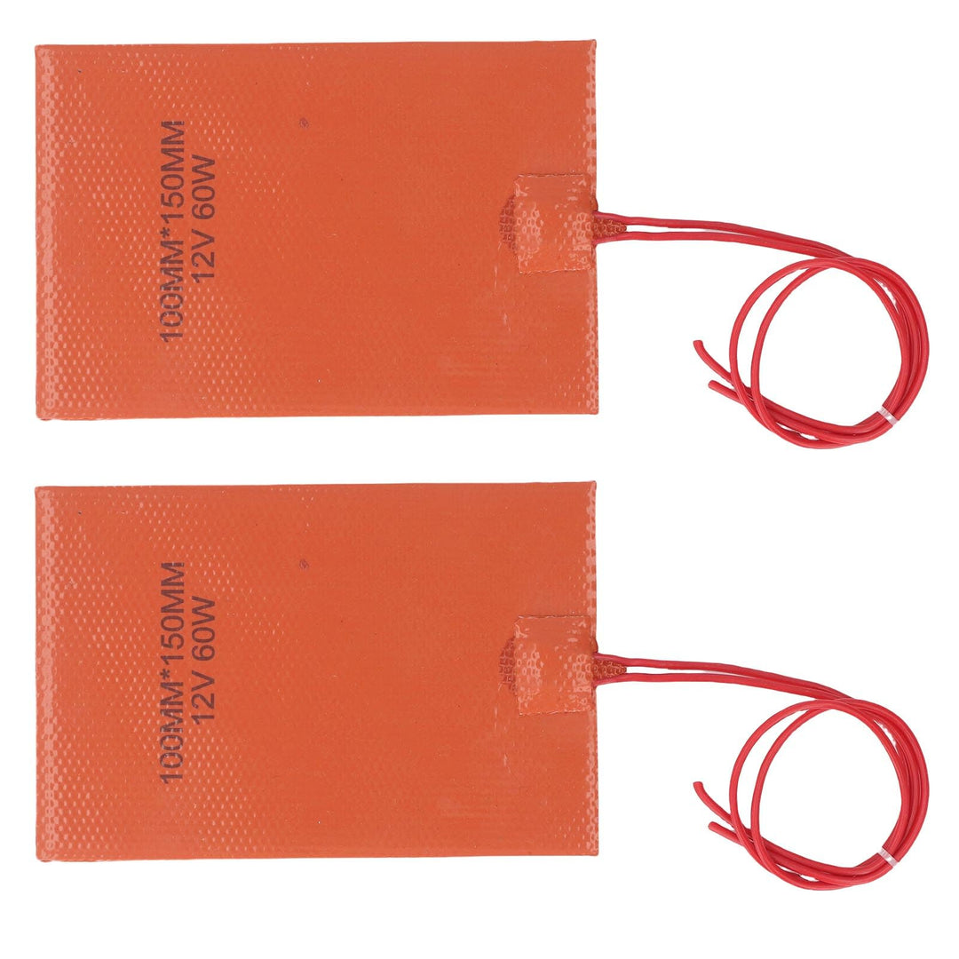 SEAFRONT Silikon Heizkissen, 12V 60W Flexible Heizmatte mit Ni Cr Legierungsdraht für Industrieanlag