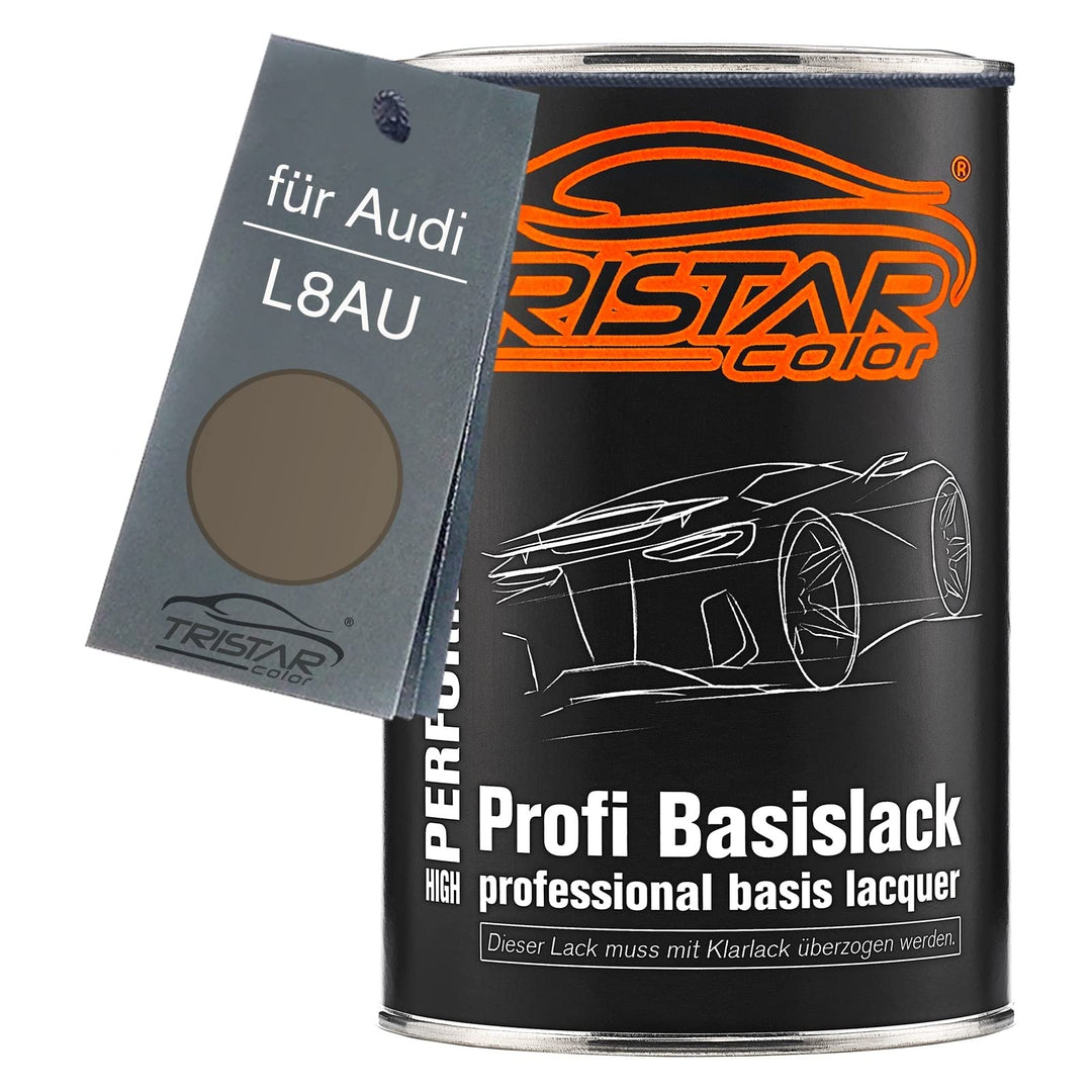 TRISTARcolor Autolack Dose spritzfertig für Audi L8AU Granit Metallic/Titan Metallic Basislack 1,0 L