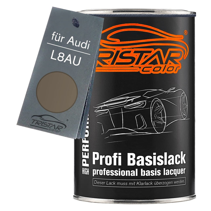 TRISTARcolor Autolack Dose spritzfertig für Audi L8AU Granit Metallic/Titan Metallic Basislack 1,0 L