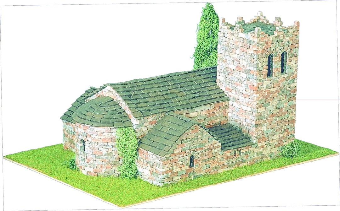 DOMUS-KITS Domus Kits40088 2743 Teile Romanica 11 St. Marti Vell Kirche Modell, Massstab 1:50, Mehrf