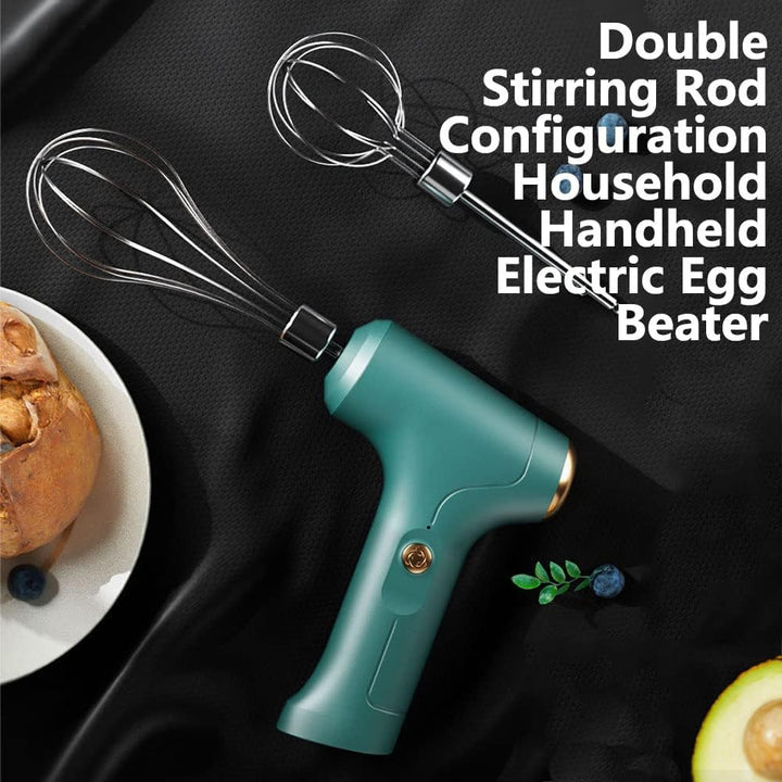 Elektrischer Schneebesen, Tragbarer Handmixer USB Wiederaufladbare Handheld -Eierschläger für Schlag