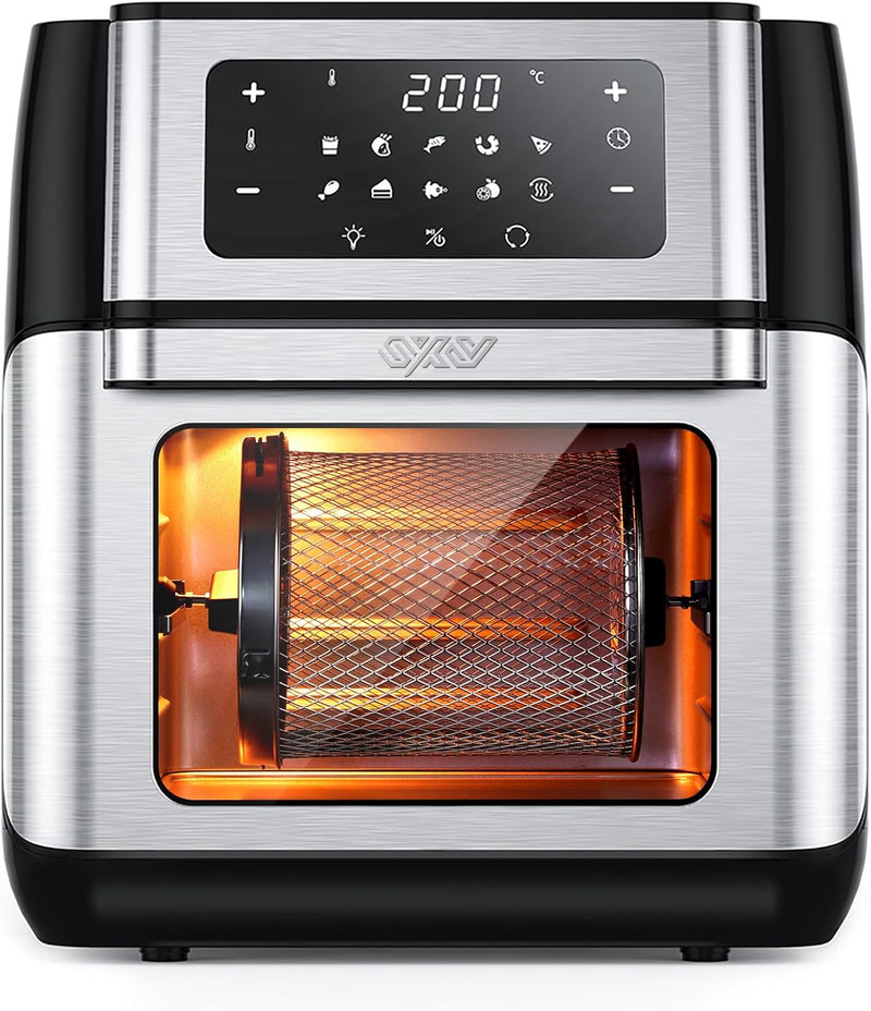 Innsky Heissluftfritteuse 10L, 1500W Airfryer Heissluftfritteuse mit 10 Programmen, Heissluftofen mi