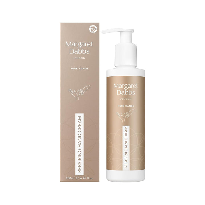 Margaret Dabbs Pure Repairing Hand Cream Deep, Lasting Hydration for Very Dry Skin, Rose and Lemon S