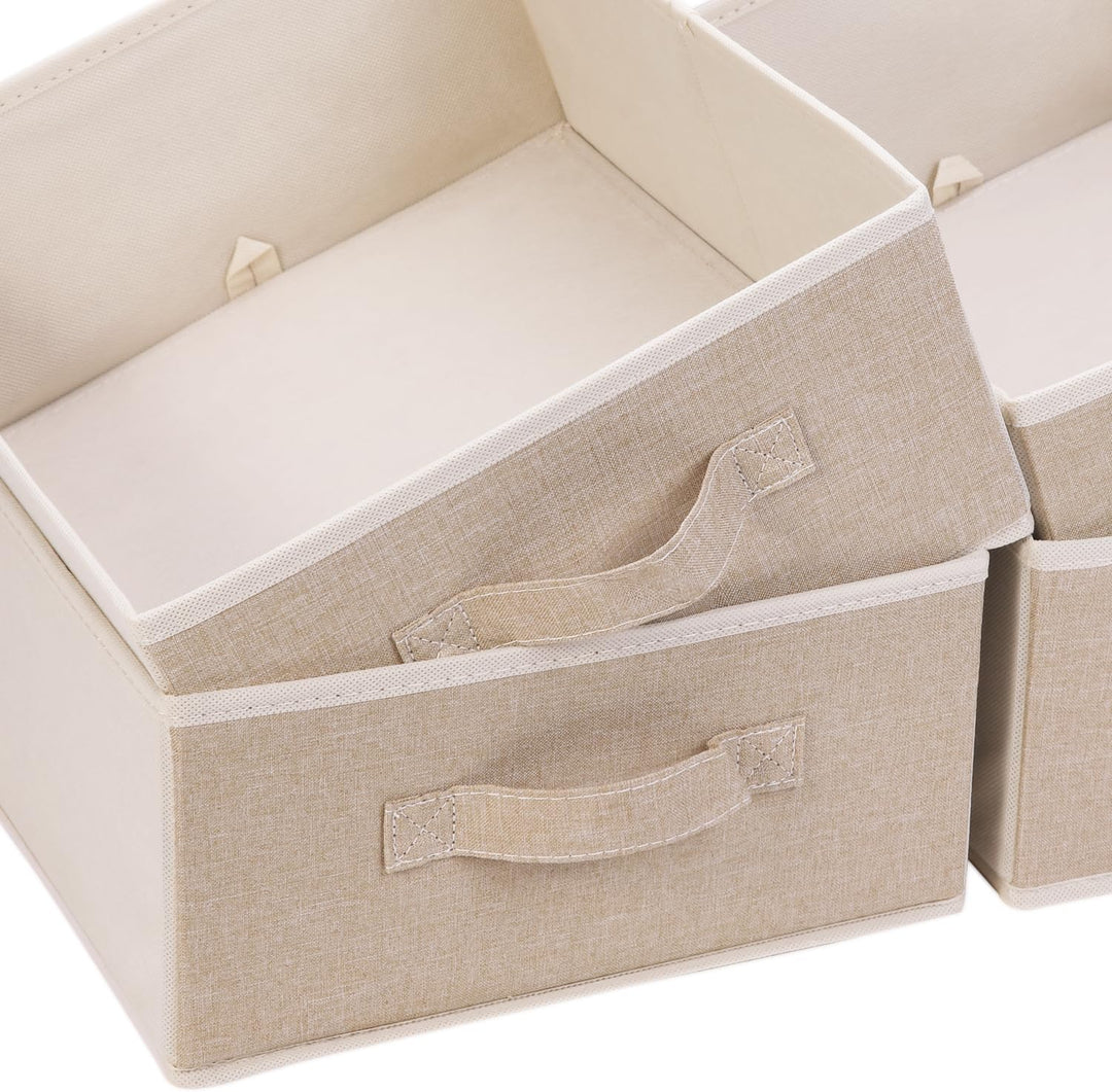 OVAKIA Faltbar Aufbewahrungsboxen Stoff, Schrank Schubladen Organizer Ordnungssystem für Garderobe K