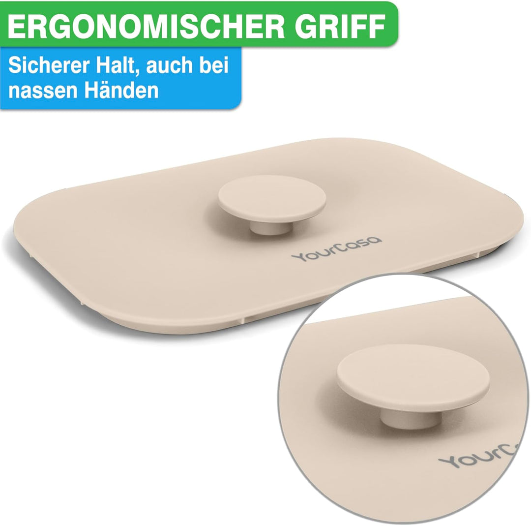 YourCasa Biomülleimer Küche 5L - Komposteimer für alltäglichen Biomüll Behälter - Spülmaschinenfest