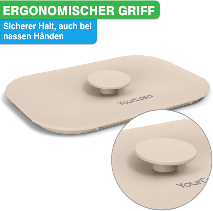 YourCasa Biomülleimer Küche 5L - Komposteimer für alltäglichen Biomüll Behälter - Spülmaschinenfest