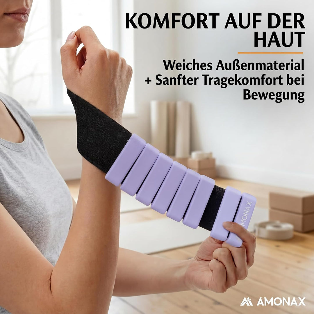 Amonax Gewichtsmanschetten Ankle Weights Set, Fitness Gewichte Für Beine Und Arme, 2x0,5kg Gewichte