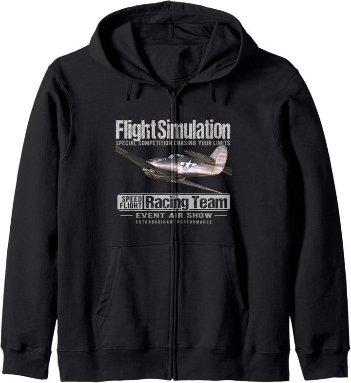 Flight Simulation Flugzeug Flugsimulations Flugshow Piloten Kapuzenjacke