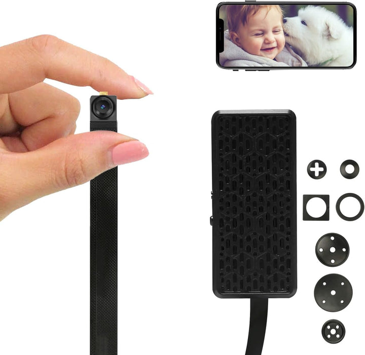 WIWACAM MW5L WLAN-Kamera 4K Ultra HD, Bewegungserkennung, Überwachungskammera-Innen, microSD-Karte S