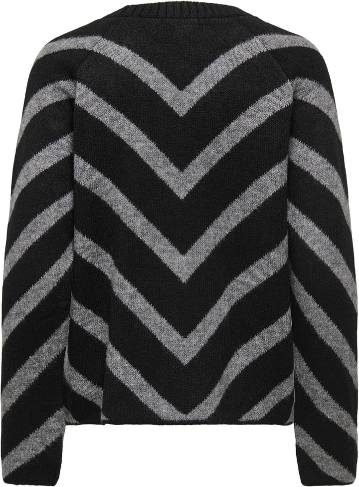 ONLY Female Strickpullover ONLELIZA Strickpullover | Knitted Pullover XS Schwarz, XS Schwarz