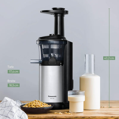 Panasonic MJ-L500S Slow Juicer / Entsafter / 2 Einsätze für Säfte & tiefgefrorene Zutaten / Frozen J