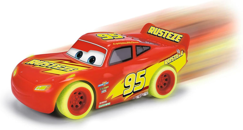 Jada Toys - RC Turbo Racer Lightning McQueen (17 cm) aus Disney Pixars Cars - ferngesteuertes Auto a