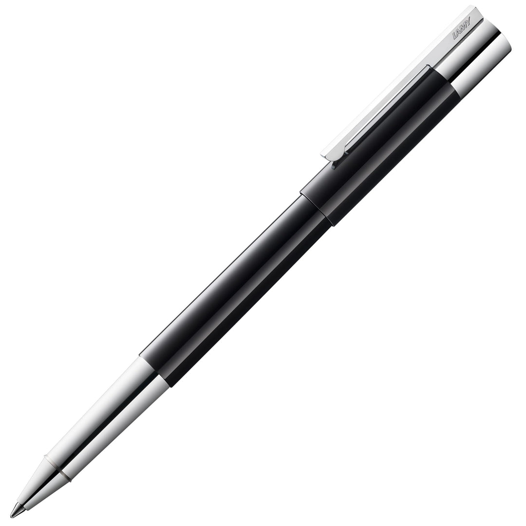 LAMY scala Tintenroller 379 - Rollpen in polierter, schwarzer Glanzlackveredelung mit Griffstück und