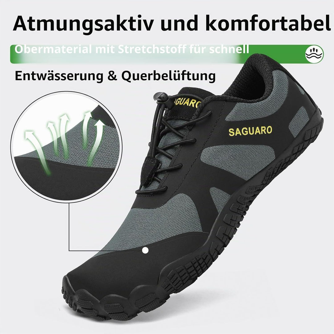 SAGUARO Herren Damen Barfussschuhe Wanderschuhe Traillaufschuhe Minimalistische Outdoor Wassersports