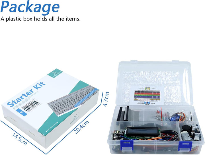 FREENOVE Ultrasonic Starter Kit for Raspberry Pi 4 B 3 B+ 400, 484-Page Detailed Tutorial, Python C