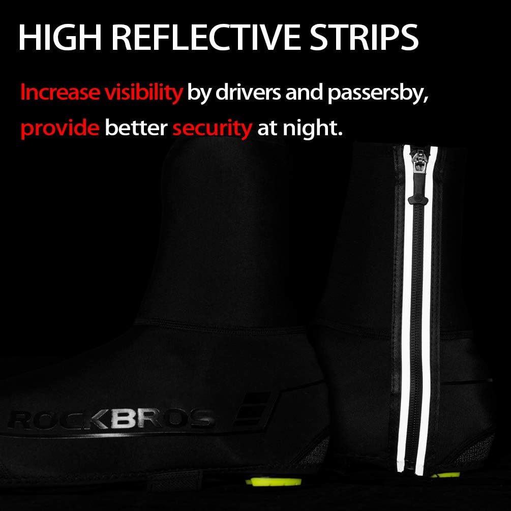 ROCKBROS Überschuhe Fahrrad Shoecover Überzieher für Radsport Rennrad MTB Abdeckung Windfest Damen H