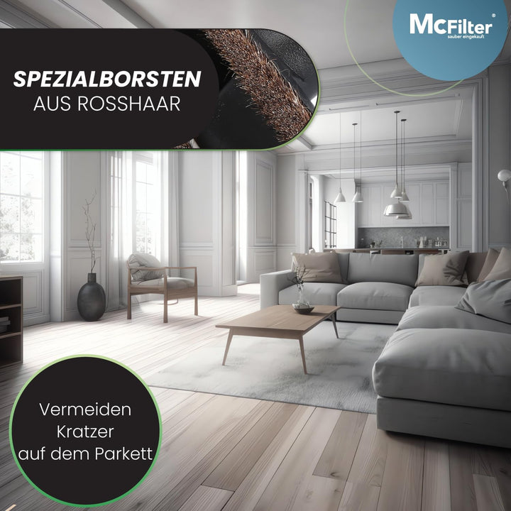 McFilter I Universal 32/35mm Hartbodendüse Staubsaugerdüse kompatibel mit Siemens, Bosch, AEG, Miele