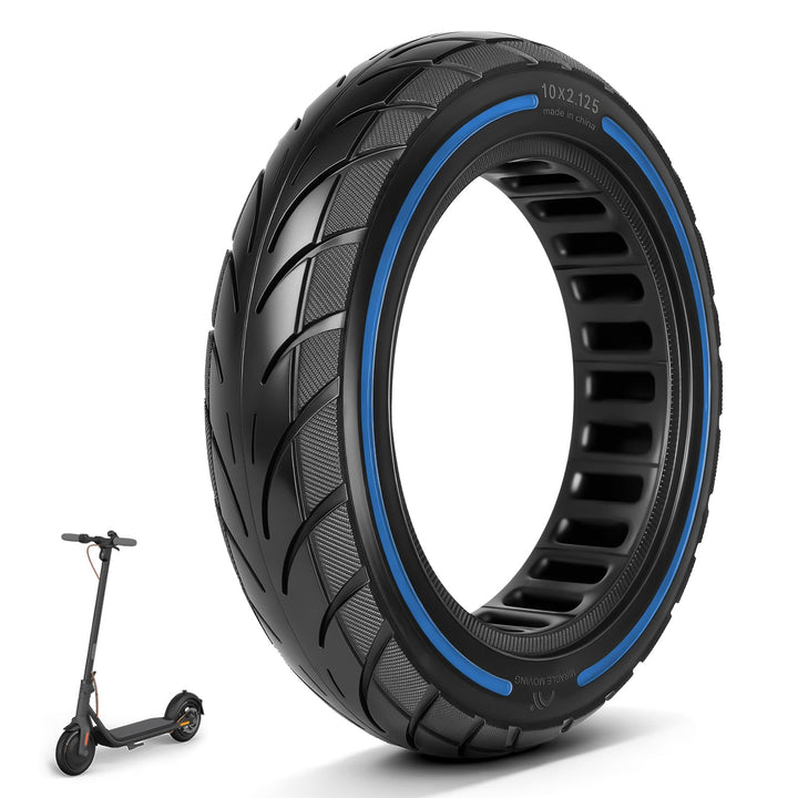 10x2,125 Vollreifen 250x54 Solide Reifen für Xiaomi 4/4Pro(gen1)/4Lite(gen2)/Ninebot F40D2/D38D Elek