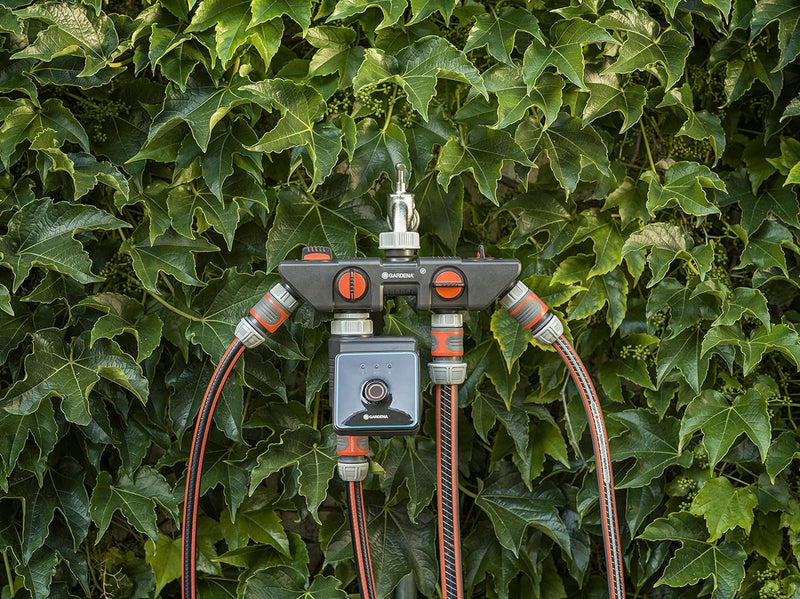 Gardena 4-Wege-Verteiler: Anschlussmöglichkeit für bis zu 4 Geräte an den Wasserhahn, passend zu Gar