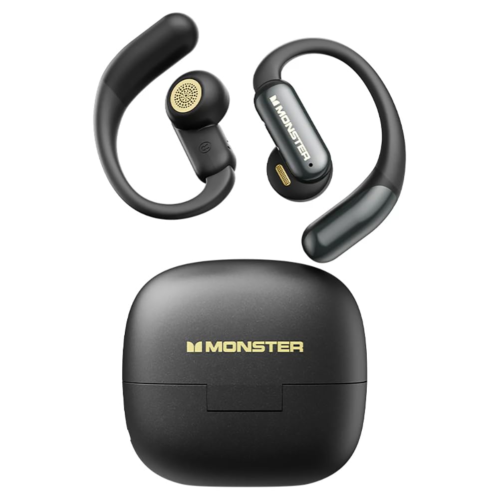 Monster MS-AC550 Open-Ear Bluetooth 6.0 Kopfhörer, HiFi-Stereo-Sound, 13-mm-Lautsprecher, IPX4 Wasse
