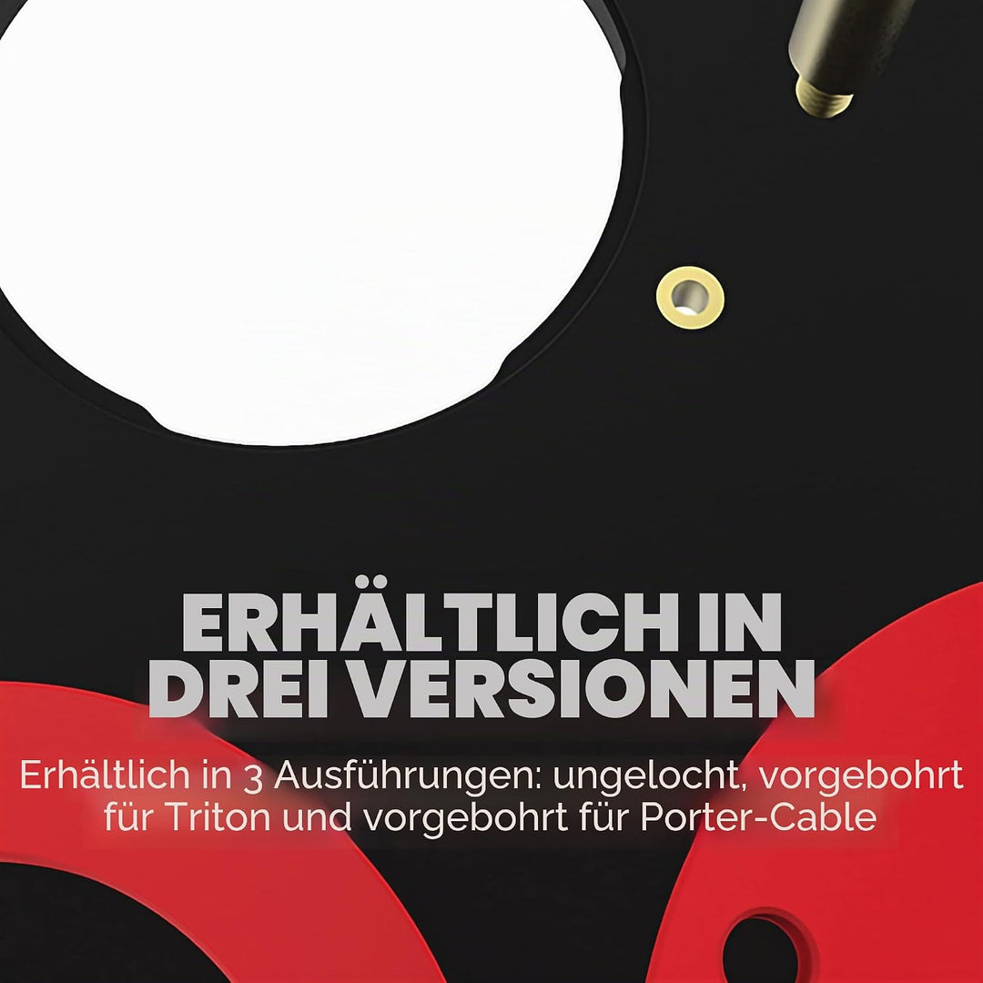 Kreg Tool Präzisions-Frästisch-Einsatzplatte mit Level-Loc Ringen (nicht vorgebohrt) (PRS4038)