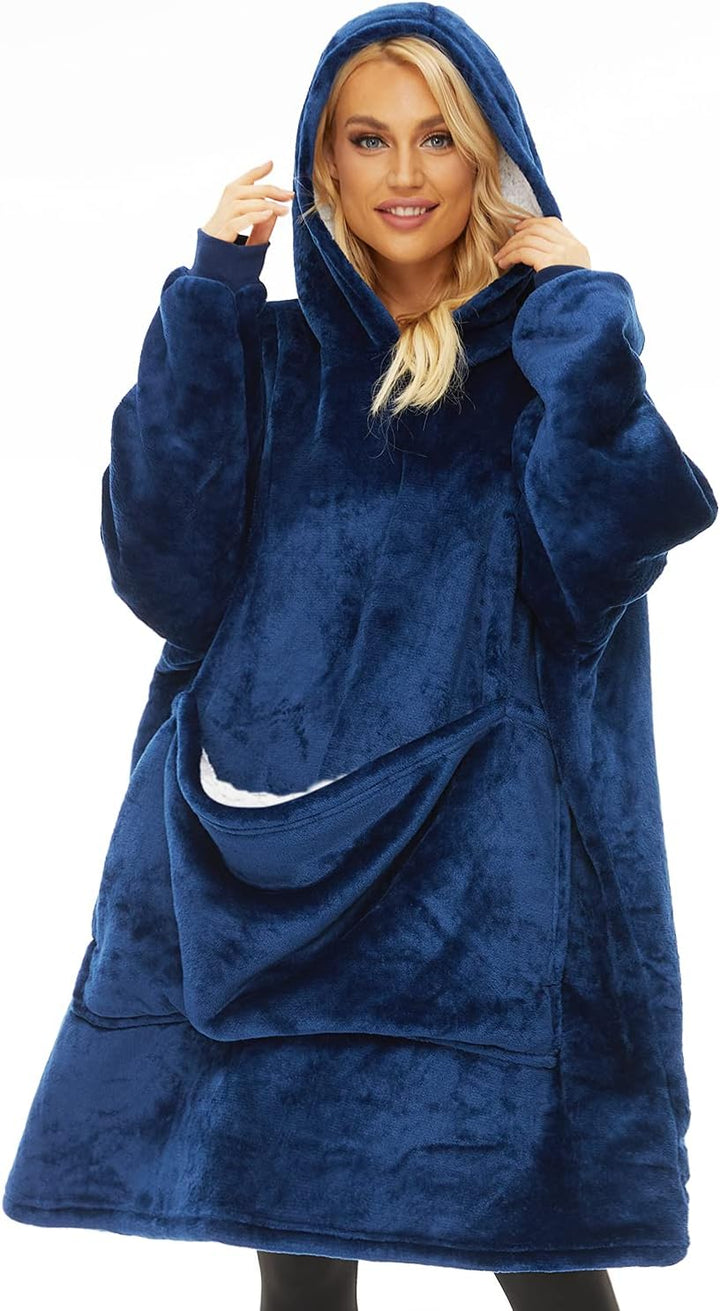 Gentlewarm übergrosse Hoodie Sweatshirt mit Kapuze, Super Weich und bequem Flanell Damen Kapuzenpull