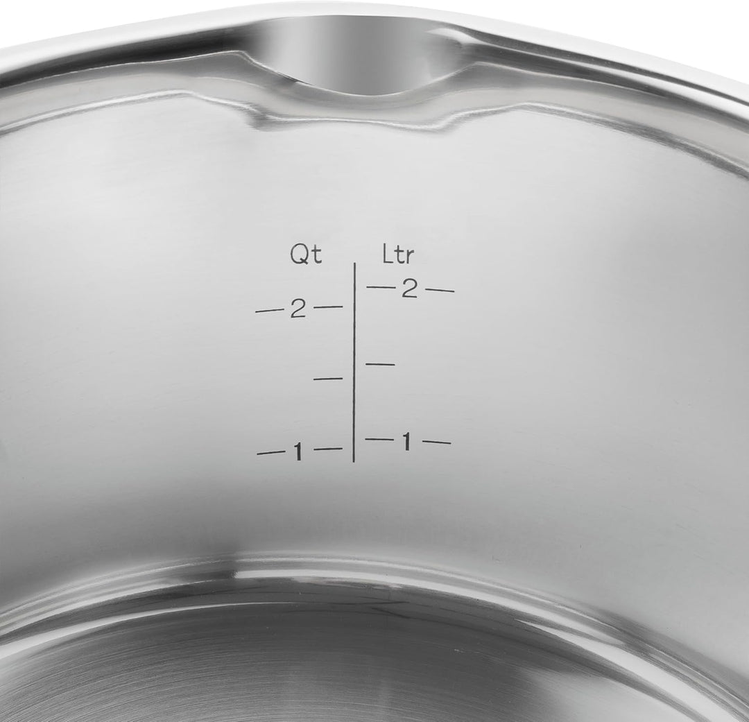 ZWILLING TrueFlow Kochtopfset, 5-teilig, Mit Ausgiessfunktion, Induktionsgeeignet, Edelstahl, Silber