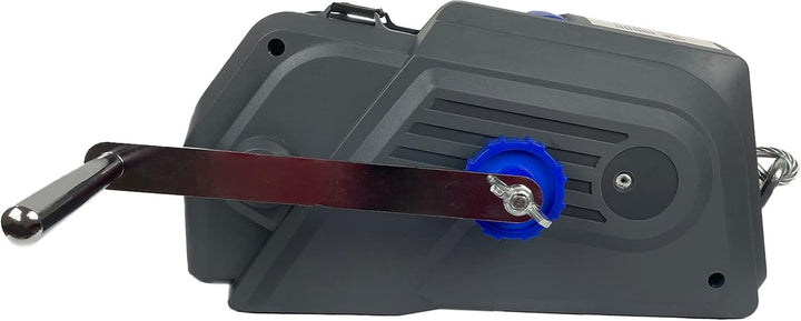 Berger & Schröter 31146 12 V Premium PKW-Seilwinde mit Funkfernbedienung, Grau, 390 x 260 x