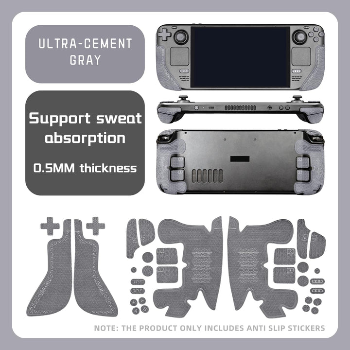 Luck&Link Controller Grip Kit für Steam Deck OLED&LCD, Texturierte Haut, Anti-Skid Sweat-Absorbent m